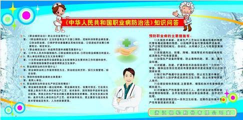 《中華人民共和國職業(yè)病防治法》知識(shí)問答展板 專業(yè)宣傳，守護(hù)健康